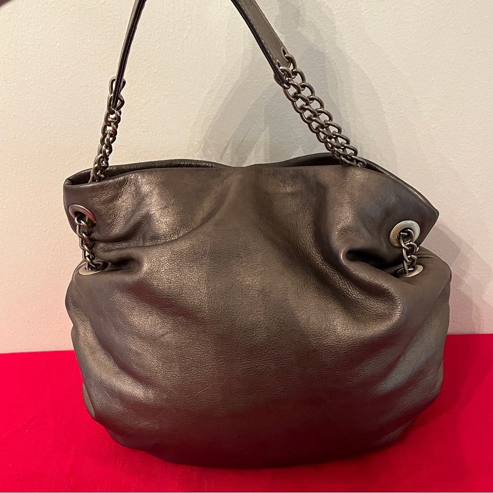 Michael Rome Design Pewter Metallic Bag